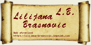 Lilijana Brašnović vizit kartica